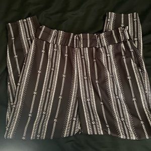 Black and white dress pants